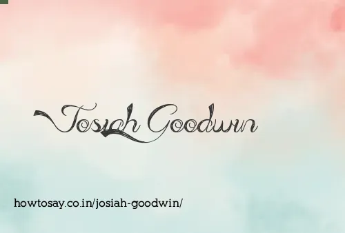 Josiah Goodwin