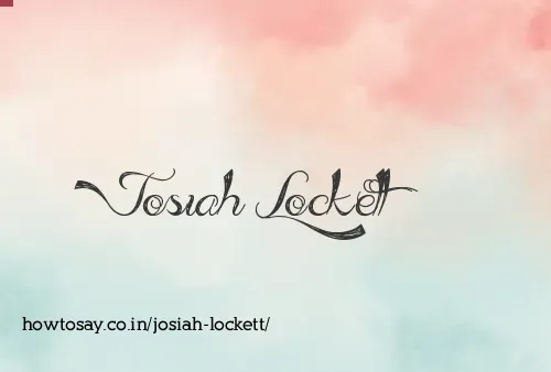 Josiah Lockett