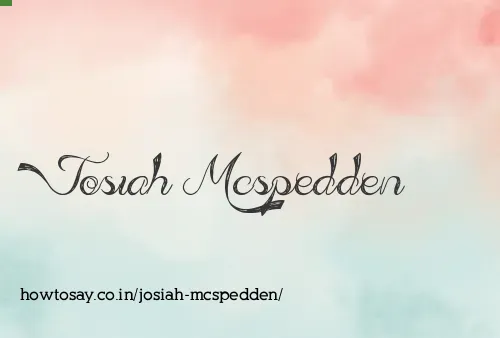 Josiah Mcspedden