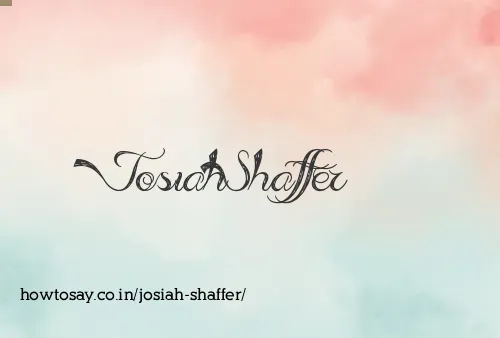 Josiah Shaffer