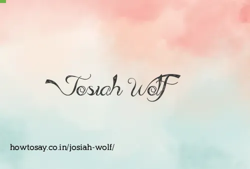 Josiah Wolf