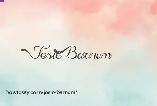 Josie Barnum