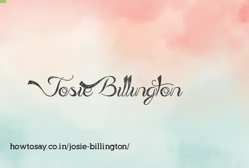 Josie Billington