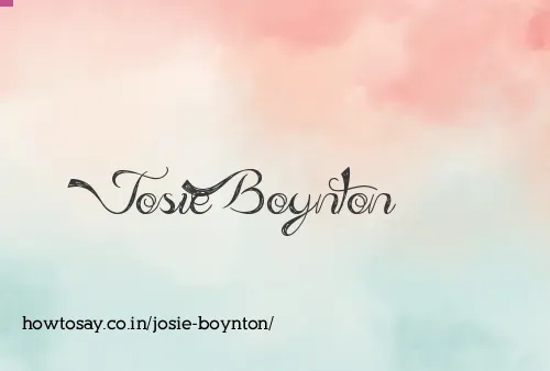 Josie Boynton