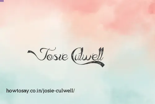 Josie Culwell