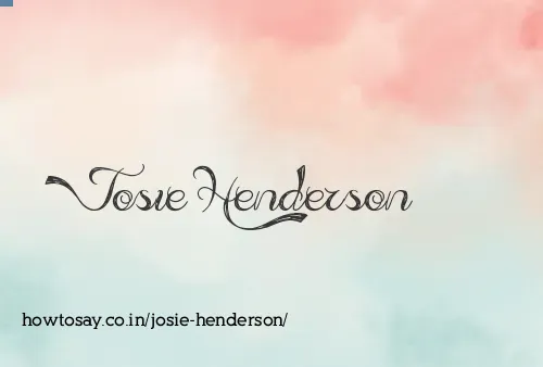 Josie Henderson