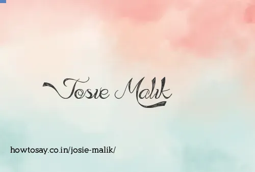 Josie Malik