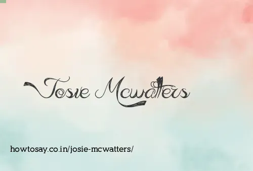 Josie Mcwatters