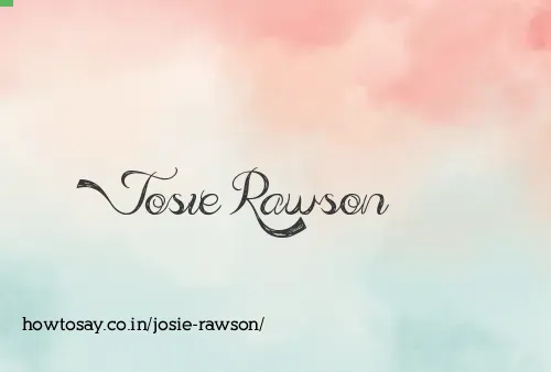 Josie Rawson