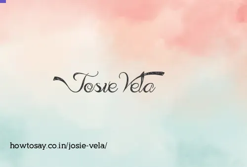 Josie Vela