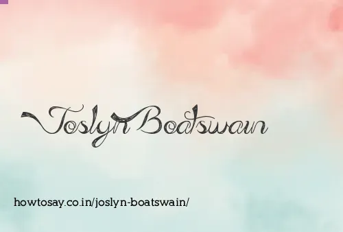 Joslyn Boatswain