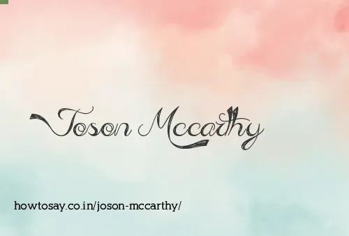 Joson Mccarthy
