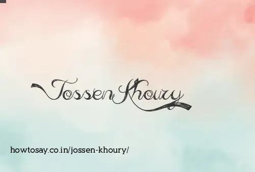 Jossen Khoury
