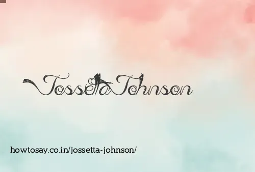 Jossetta Johnson
