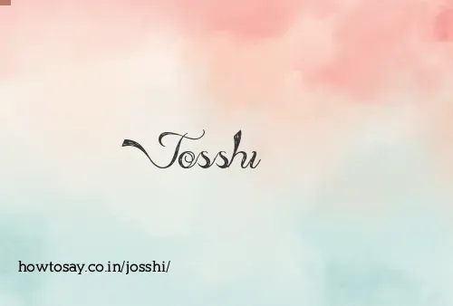 Josshi
