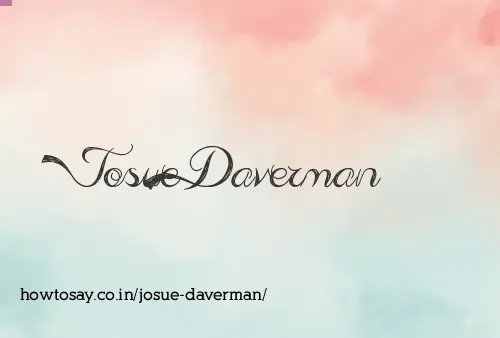 Josue Daverman