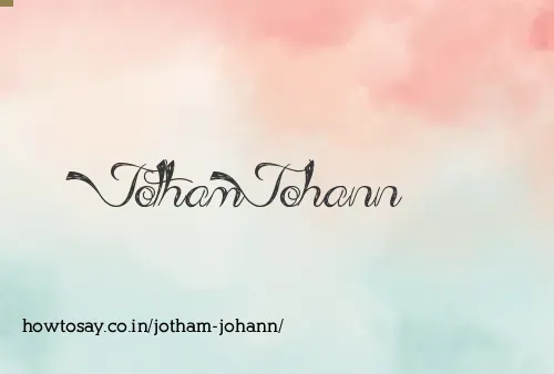 Jotham Johann