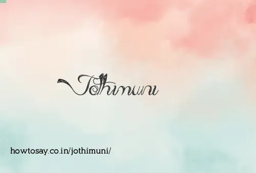 Jothimuni