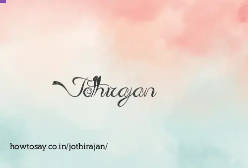 Jothirajan