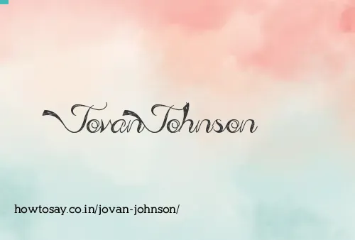 Jovan Johnson