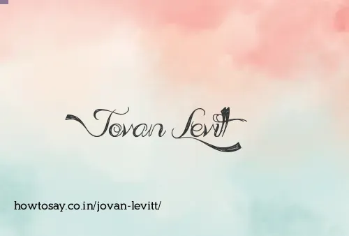 Jovan Levitt