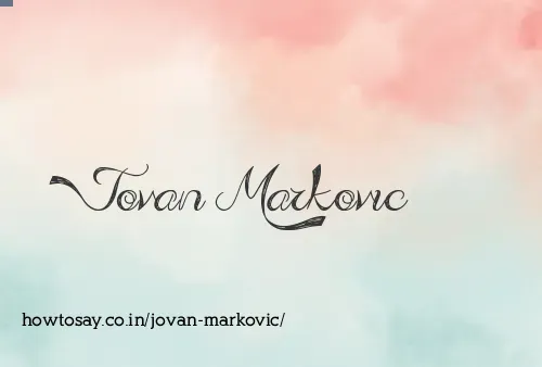 Jovan Markovic