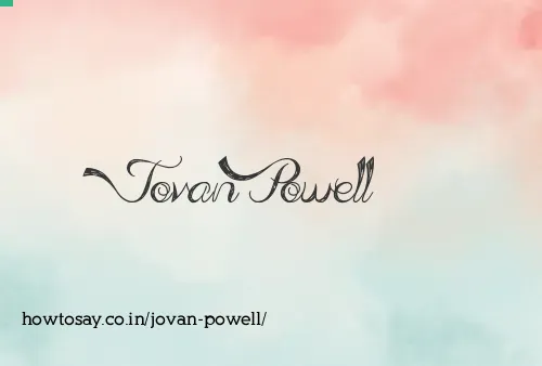 Jovan Powell
