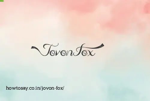 Jovon Fox
