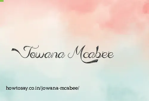 Jowana Mcabee