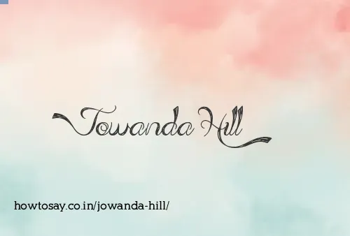 Jowanda Hill