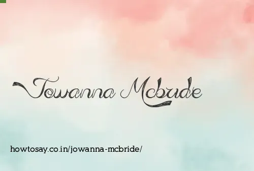 Jowanna Mcbride