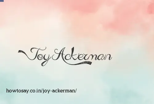 Joy Ackerman