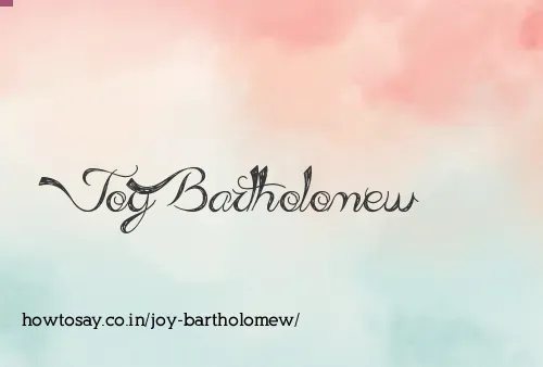 Joy Bartholomew