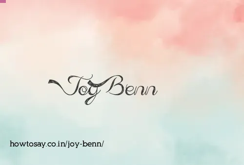 Joy Benn
