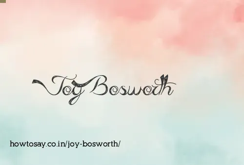 Joy Bosworth