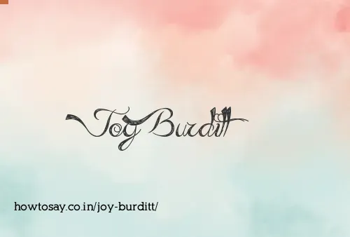 Joy Burditt