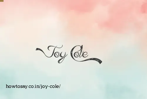 Joy Cole