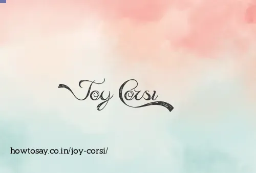 Joy Corsi