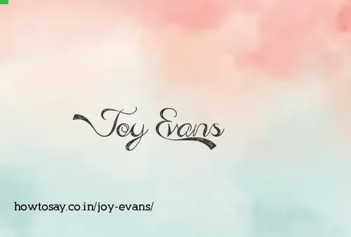 Joy Evans