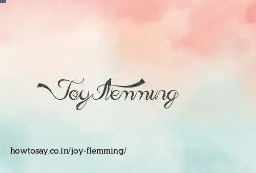 Joy Flemming