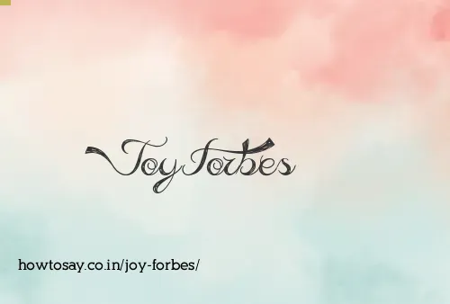 Joy Forbes