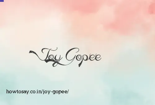 Joy Gopee