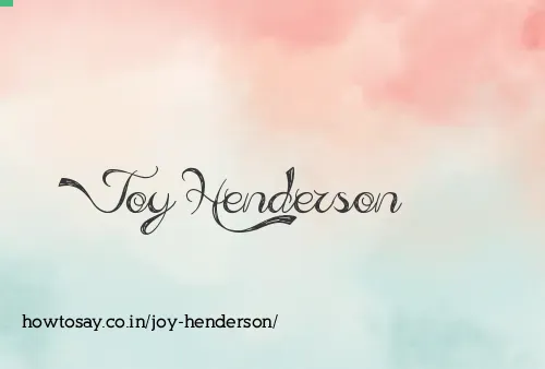 Joy Henderson
