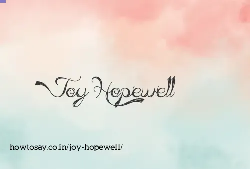 Joy Hopewell