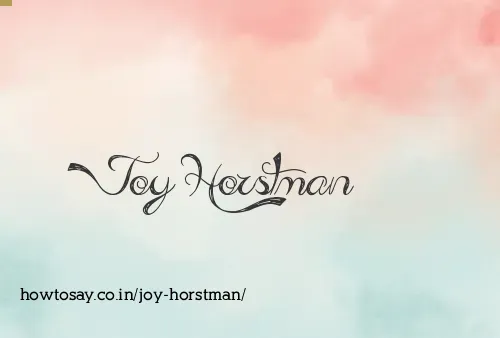 Joy Horstman
