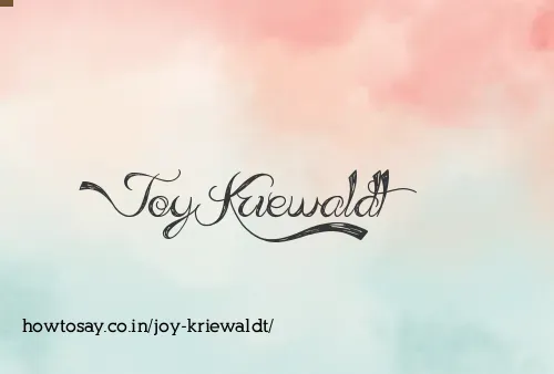 Joy Kriewaldt