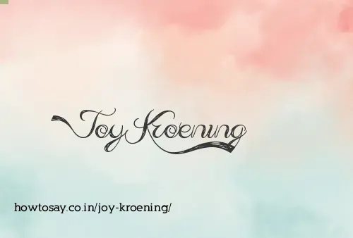 Joy Kroening
