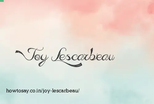 Joy Lescarbeau
