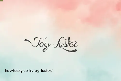Joy Luster