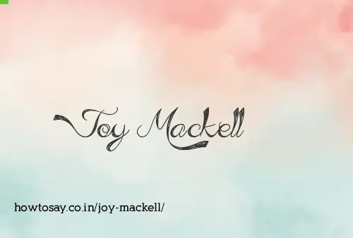 Joy Mackell